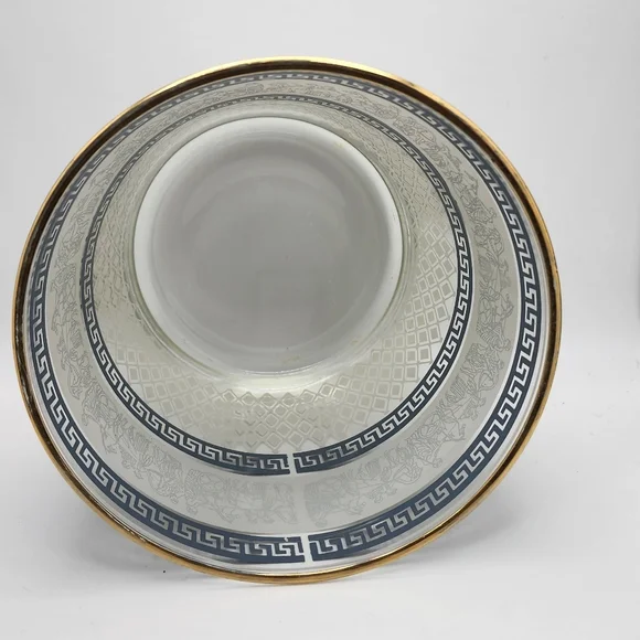 Jeannette Glass Wedgwood Ice Bucket Neoclassic Style 1950's - Picture 3 of 4